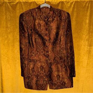 Dana Buchman Rich Paisley Blazer